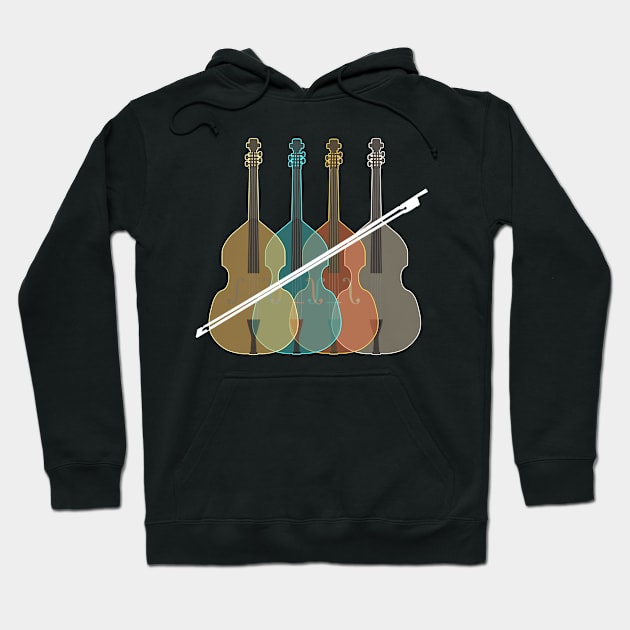 Vintage colorful violin Hoodie by abubakarBaak